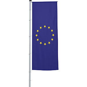 Auslegerflagge/Länder-Fahne, Format 1,2 x 3 m, Europa-Fahne.