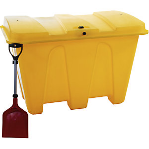 Streugutbehälter, Inhalt 500 l, gelb.