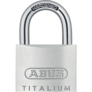 Zylindervorhängeschloss, 54TI/40 Lock-Tag, VE 12 Stk, silber.