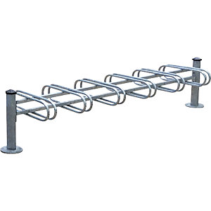 Fahrradständer MERCURE, 12 Stellplätze, doppelseitig, feuerverzinkt.