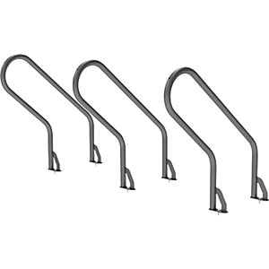 Diebstahlsicherung OPTIMUM, für Fahrradständer, grau.