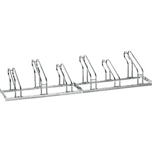 Fahrradständer, für einseitige Überdachung, mit 12 Stellplätzen.