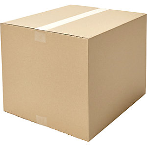 Wellpapp-Faltkarton, Länge 400 - 449 mm, VE 25 Stk, LxBxH 400 x 150 x 150 mm, 1-wellig.