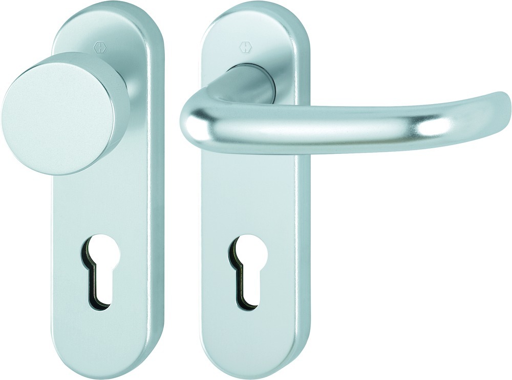 HOPPE® Wechselgarnitur mit Kurzschild San Francisco 58/353KH/1301, Aluminium, 10725435
